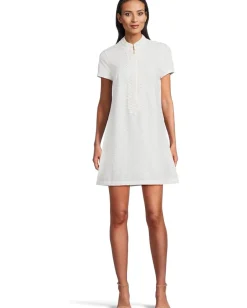 Lilly Pulitzer Mamie Dress Resort White Out To Sea Eyelet Sale