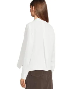 Women Eileen Fisher Mandarin Collar Top
