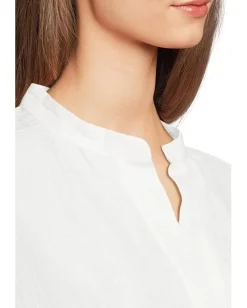 Women Eileen Fisher Mandarin Collar Top