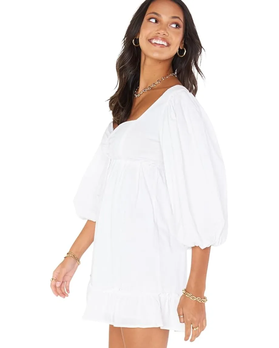 Show Me Your Mumu Mandi Mini Dress White Clearance