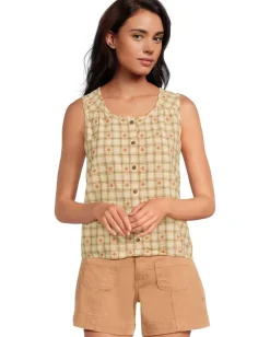 Toad&Co Manzana Button Front Tank Barley Strawberry Online