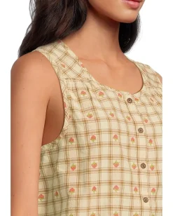 Toad&Co Manzana Button Front Tank Barley Strawberry Online
