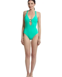 BECCA Marble Canyon Ariyah Ring One Piece Aqua Sea
