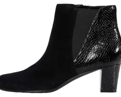 David Tate Marconi Black Suede/Snake New