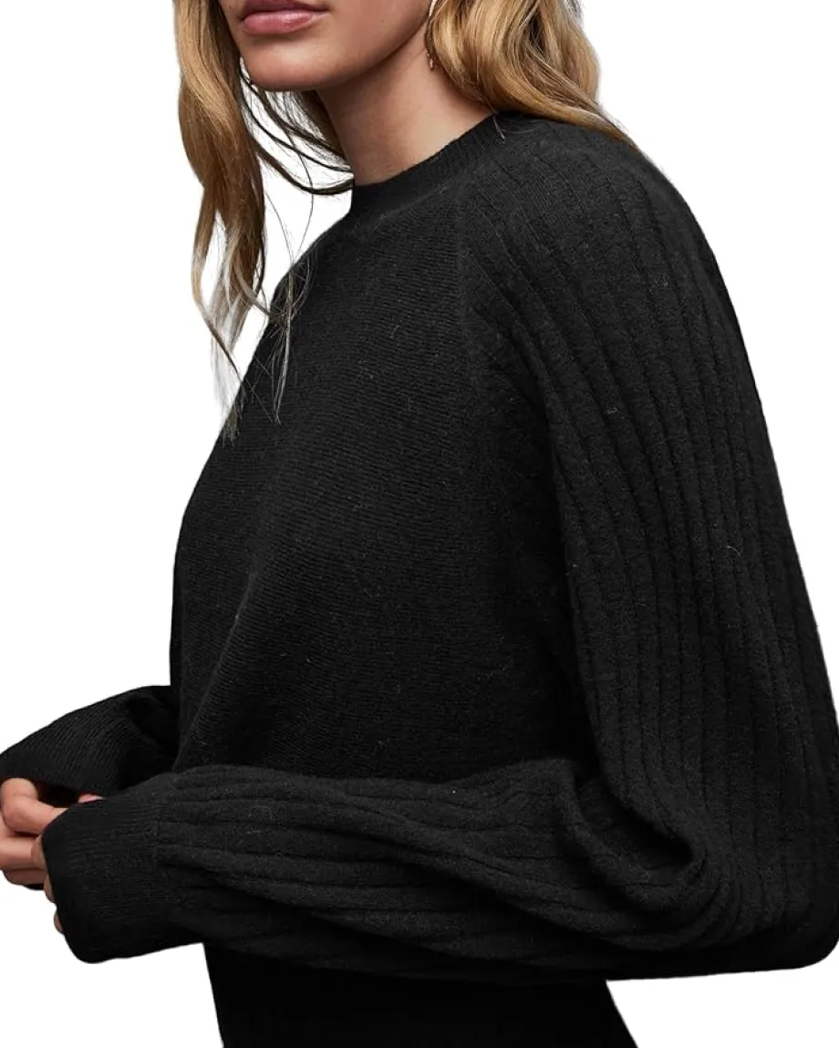 AllSaints Margot Crew Dress Black 1 Sale