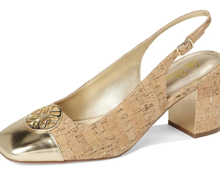 Women Lilly Pulitzer Mari Cork Slingback Pumps
