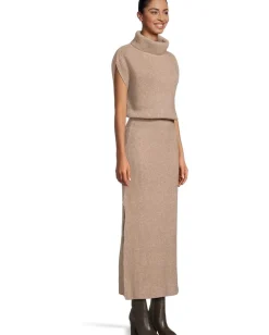 Splendid Marigold Sweater Dress Light Cedar Heather