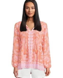 Women Lilly Pulitzer Marilina Long Sleeve Tunic