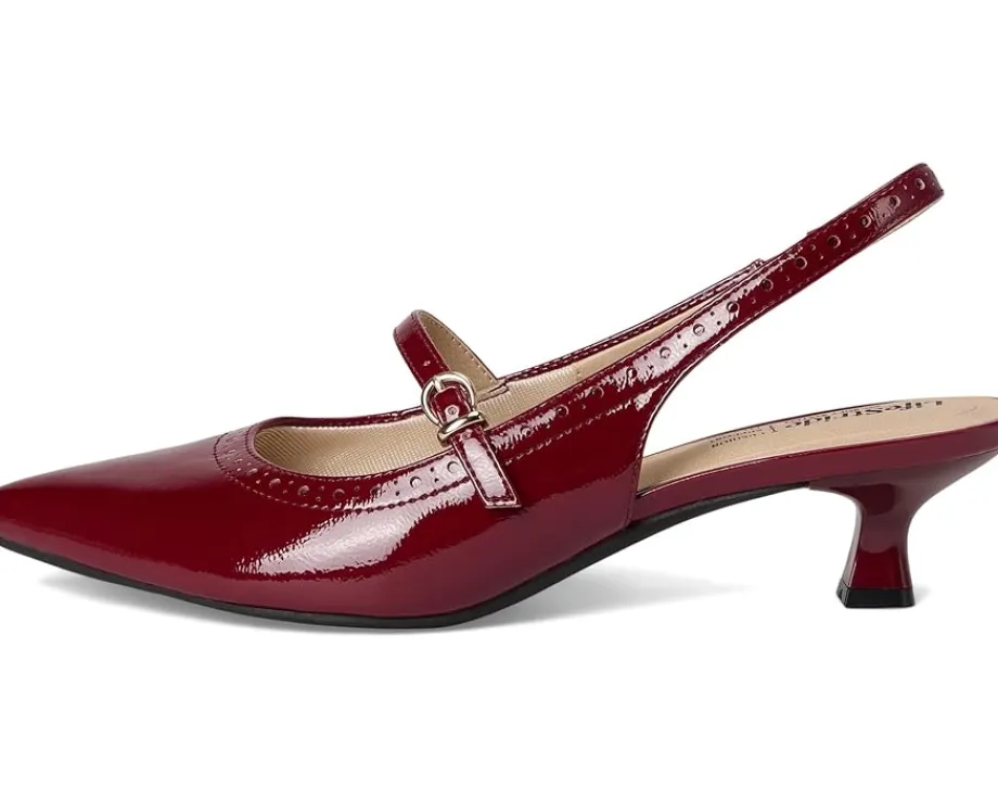 LifeStride Marilyn Slingback Shoes Dark Cherry Hot
