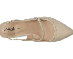 LifeStride Marilyn Slingback Shoes Cream Beige Online
