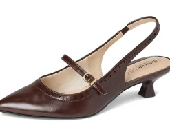 LifeStride Marilyn Slingback Shoes Cognac Brown Sale