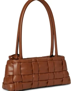 GUESS Marion Shoulder Satchel Cognac Best