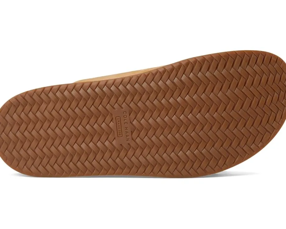 Cole Haan Marisol Footbed Sandals Biscuit Suede Clearance