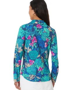 Women Lilly Pulitzer Marlena Upf 50+ Button Do