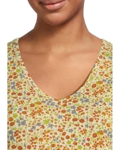 Toad&Co Marley Tiered Sleeveless Dress Cinnamon Ditsy Print Sale