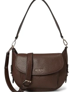 GUESS Marsha Flap Shoulder Bag Espresso