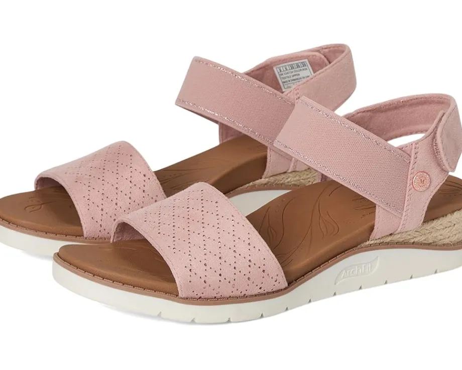 BOBS from SKECHERS Martha Stewart Arch Fit Beach Kiss-Beyond Chic Rose Clearance