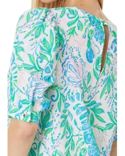Women Lilly Pulitzer Masieleigh Short Sleeve Cotton Top
