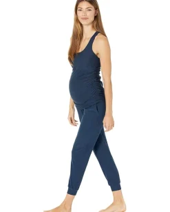Beyond Yoga Maternity Travel Racerback Tank Top Nocturnal Navy Outlet