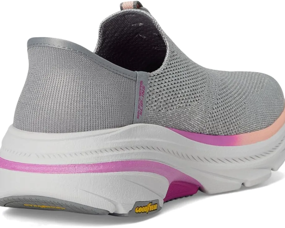 SKECHERS Max Cushioning Arch Fit 2.0 Cambridge Hands Free Slip-Ins Gray/Pink Hot