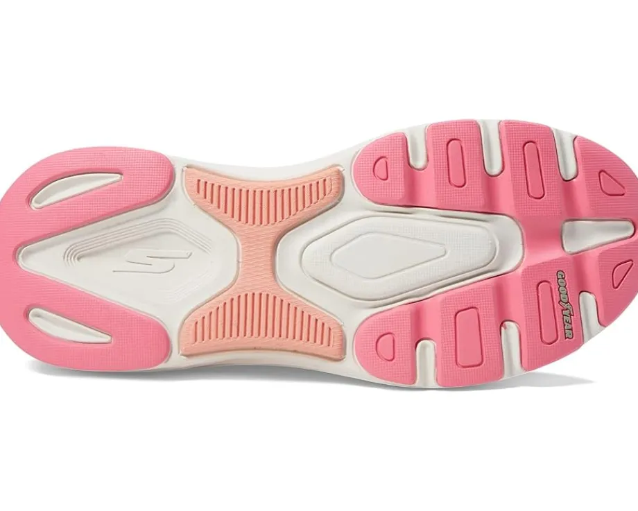 SKECHERS Max Cushioning Arch Fit Fluidity Hands Free Slip-Ins Gray/Pink