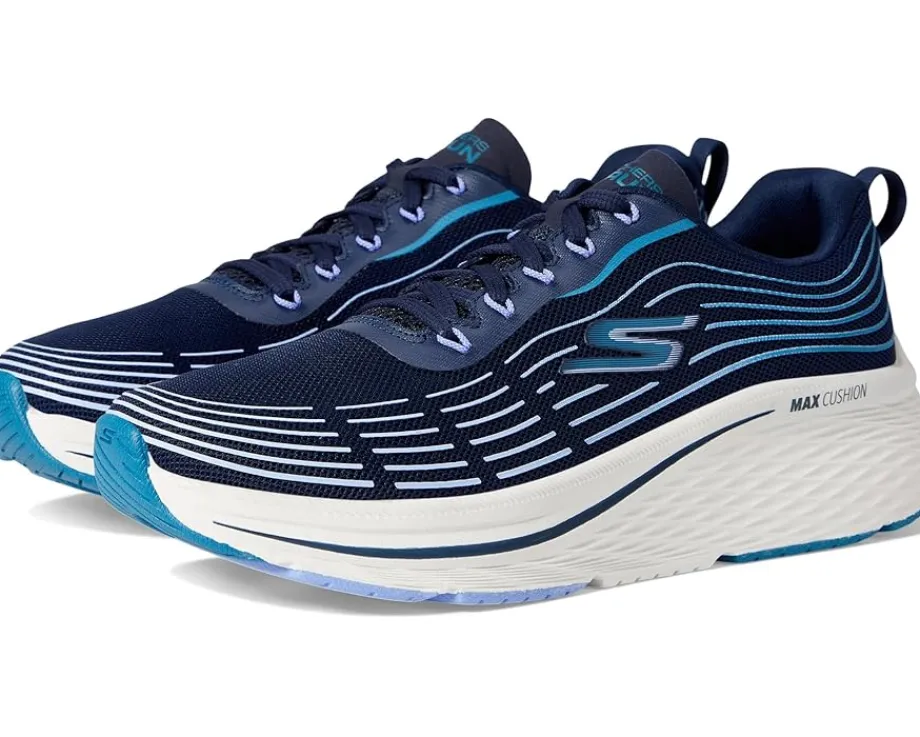 SKECHERS Max Cushioning Elite 2.0 Navy/Teal Discount