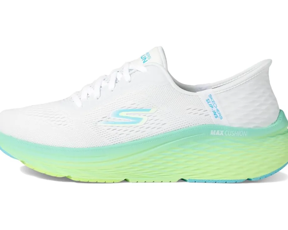 SKECHERS Max Cushioning Elite 2.0 Solace Hands Free Slip-Ins White/Blue Clearance