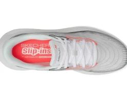 SKECHERS Max Cushioning Glide Step Sapphire Hands Free Slip-Ins White/Multi Sale