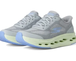 SKECHERS Max Cushioning Glide Step Hartford Hands Free Slip-Ins Gray/Lime New