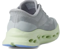 SKECHERS Max Cushioning Glide Step Hartford Hands Free Slip-Ins Gray/Lime New
