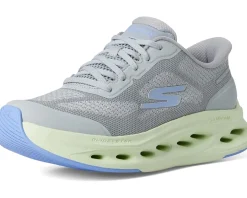 SKECHERS Max Cushioning Glide Step Hartford Hands Free Slip-Ins Gray/Lime New