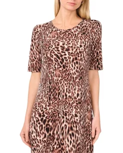 Vince Camuto Maxi Dress With 3/4 Sleeves Rich Taupe Hot