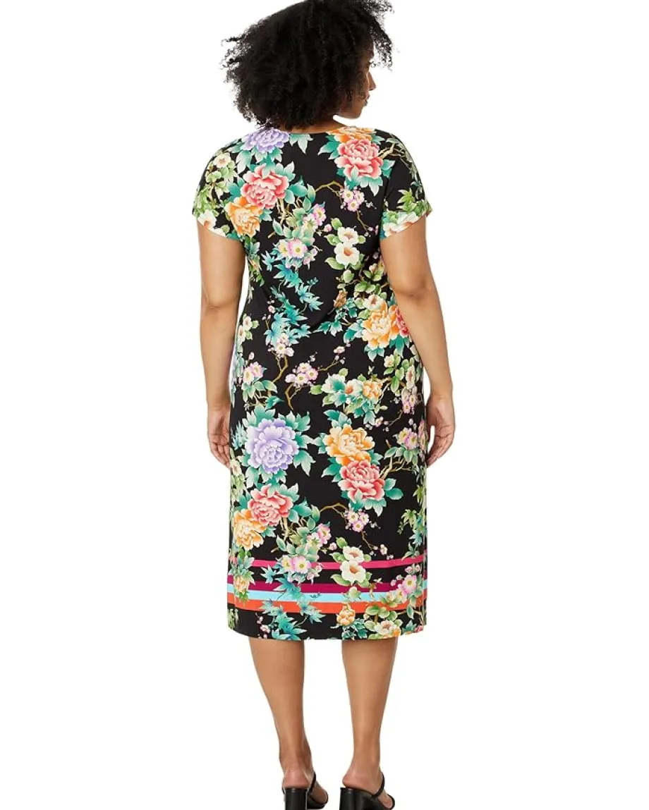 Women Johnny Was Maxi Henley Dress- Le Jardin