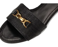 Vince Camuto Maxine Banded Buckle Slide Sandals Black Sale
