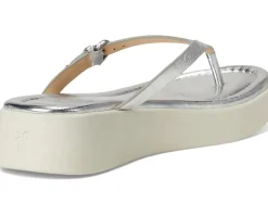 Women Frye Maya Buckle Thong Sandals