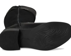 Clarks Maye Carly Black Leather Clearance