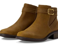 Clarks Maye Strap Dark Tan Leather Hot