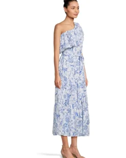 Lilly Pulitzer Mayella Midi Dress Resort White Barefoot Beachcombers New