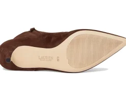 Women Lauren Ralph Lauren McKay Suede Bootie Heel