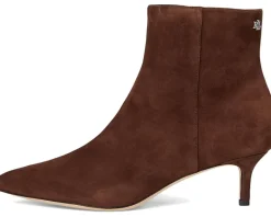 Women Lauren Ralph Lauren McKay Suede Bootie Heel