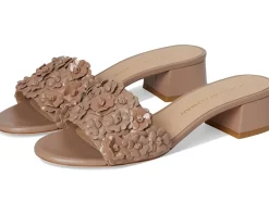 Stuart Weitzman MEADOW BLOCK SLIDE 35 Fawn Sale