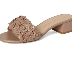 Stuart Weitzman MEADOW BLOCK SLIDE 35 Fawn Sale