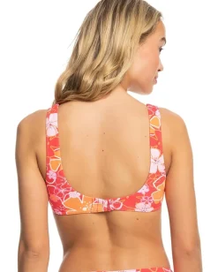 Women Roxy Meadow Flowers Bralette Bikini Top