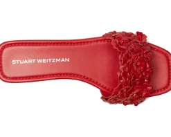 Stuart Weitzman MEADOW SLIDE Cherry Outlet