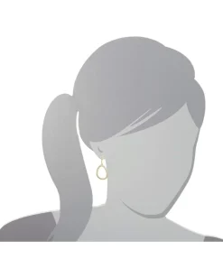 Lauren Ralph Lauren Medium Open Pave Link Earrings Gold/Clear Crystal