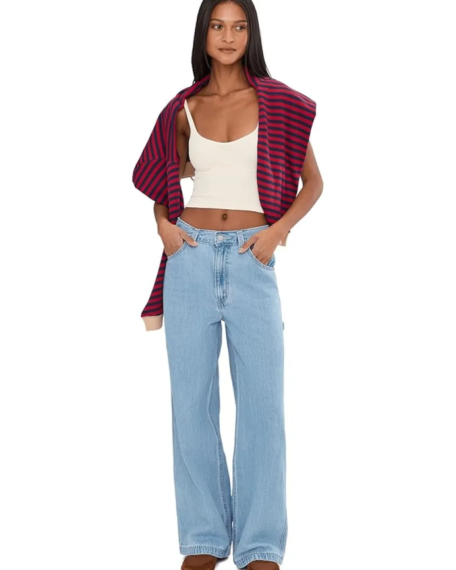 Free People Meg Seamless Crop Ivory