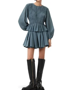 AllSaints Melani Top Dark Slate Blue Hot