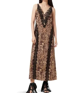 AllSaints Melia Dress Evia Golden Brown Online
