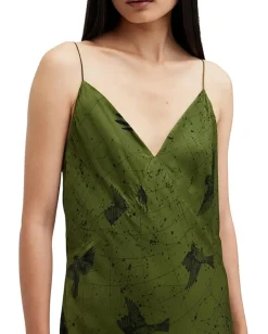 AllSaints Melody Dress Spell Green New