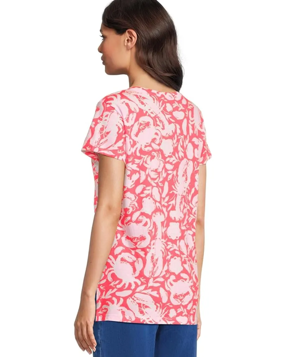Lilly Pulitzer Meredith Tee Cane Coral Crab Collab Sale